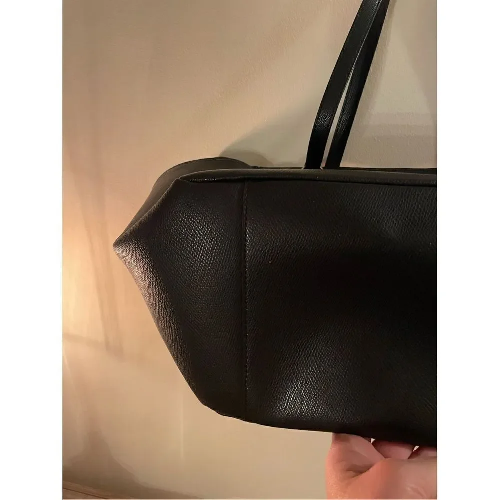 Coach Black Leather Tote Bag